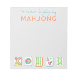 Bloco De Notas Eu Preferencialmente jogando Mahjong Notepad
