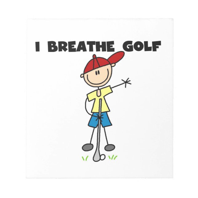 Bloco De Notas Eu Respiro Golfe (Frente)