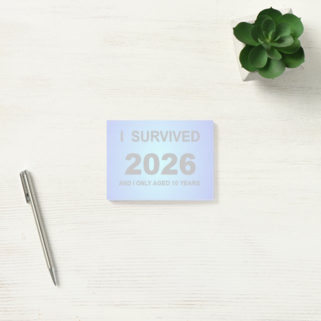 Bloco De Notas Eu Sobrevivi 2026 (Escritótio)