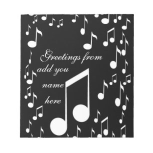 Bloco De Notas Eu sou música_