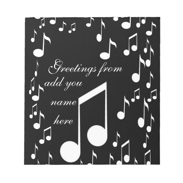 Bloco De Notas Eu sou música_ (Frente)