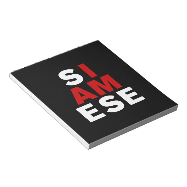 BLOCO DE NOTAS EU SOU SIAMESE (Inclinado)