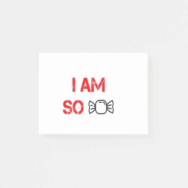 Bloco De Notas Eu sou tão doce (Frente)