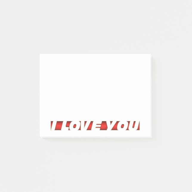 Bloco De Notas Eu Te Amo (Frente)