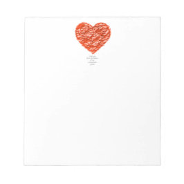 Bloco De Notas Eu te amo do meu sistema cardiovascular