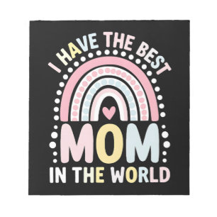 Bloco De Notas Eu Tenho A Melhor Mãe Do Mundo Boho Arco-Iris