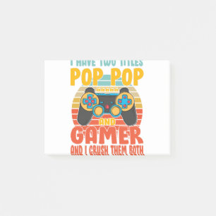Bloco De Notas Eu Tenho Dois Títulos De Pop Pop E Jogador, Jogos