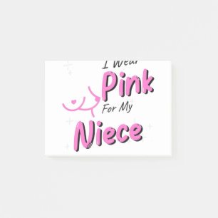 Bloco De Notas Eu Visto Rosa Para A Minha sobrinha