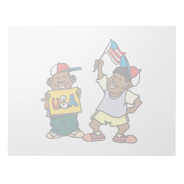 BLOCO DE NOTAS EUA. (Frente)