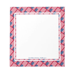 Bloco De Notas EUA AMERICA Patriótica Personalizada