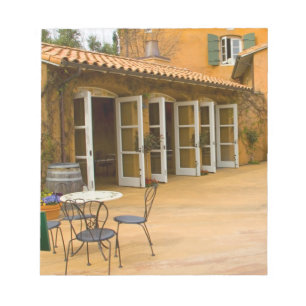 Bloco De Notas EUA, Califórnia, Sonoma Valley, Pátio na Viansa