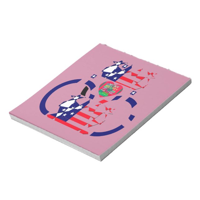 Bloco De Notas EUA Esperam Belo Design de Bandeira Nacional (Invertido)