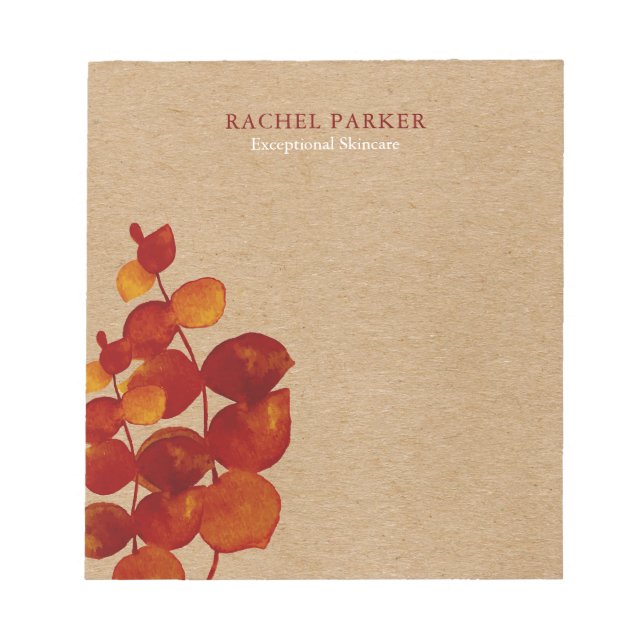 Bloco De Notas Eucalipto deixa Kraft russo (Frente)