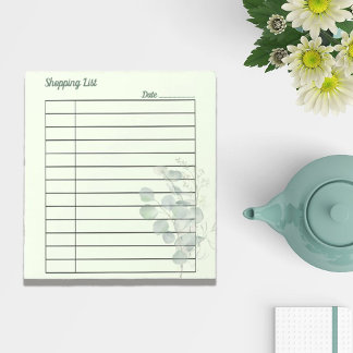 Bloco De Notas Eucalyptus Botanical para Fins Personalizados Mult