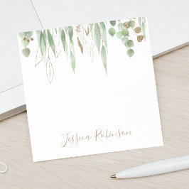 Bloco De Notas Eucalyptus Greenery Personalizado