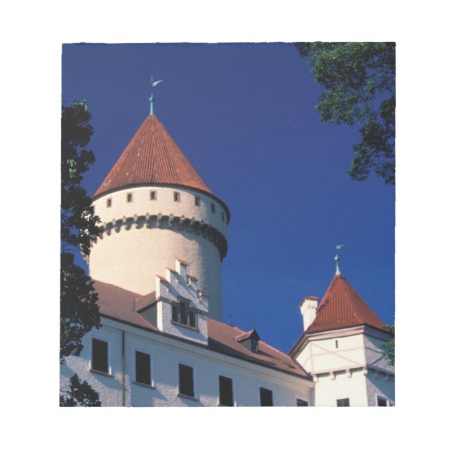 Bloco De Notas Europa, Castelo Konopiste, República Checa, estátu (Frente)