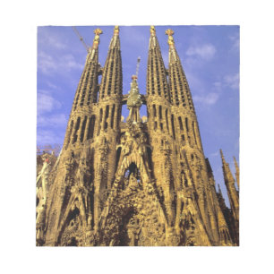 Bloco De Notas Europa, Espanha, Barcelona, Sagrada Familia