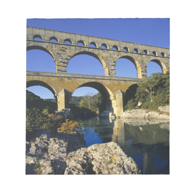 Bloco De Notas Europa, França, Pont du Gard. Pont du Gard (Frente)