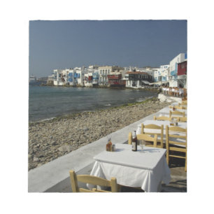 Bloco De Notas Europa, Grécia, Mykonos. Vistas do litoral