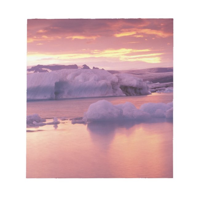Bloco De Notas Europa, Islândia, lagoa Jokulsarlon (Frente)