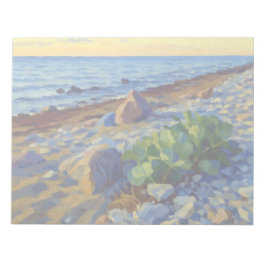 Bloco De Notas Evening light on the coast of Vormsi