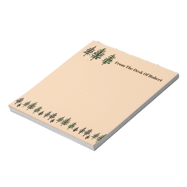 Bloco de notas Evergreen Trees de 5,5" x 6" - 40 p (Invertido)