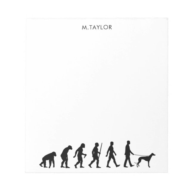 Bloco De Notas Evolução para o proprietário do Greyhound (Frente)