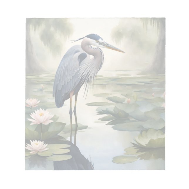 Bloco De Notas Excelente Blue Heron (Frente)
