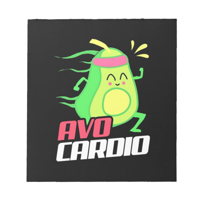 Bloco De Notas Exercício Avocado Cardio (Frente)