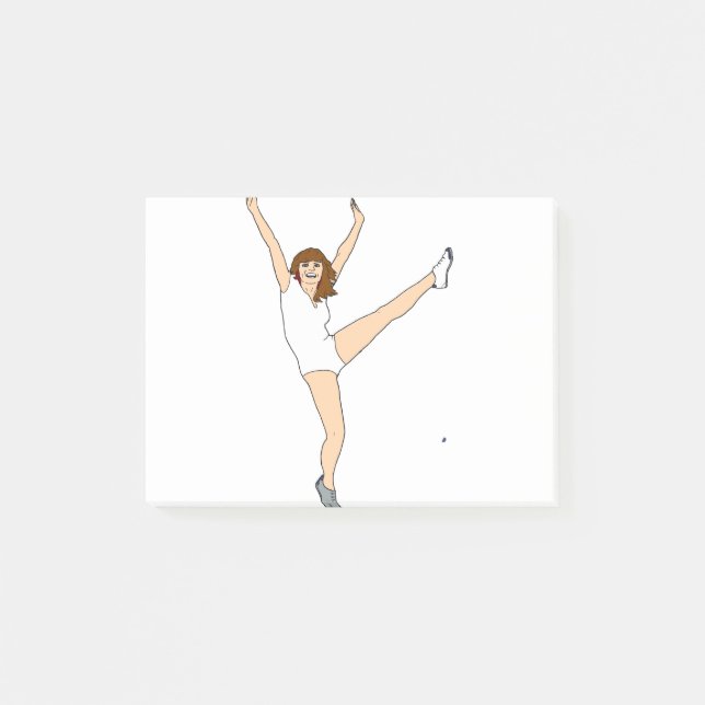 Bloco De Notas Exercício feminino (Frente)