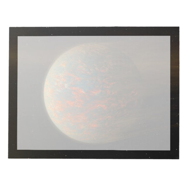 Bloco De Notas Exoplaneta 55 Cani E E Sua Superfície Molena (Frente)