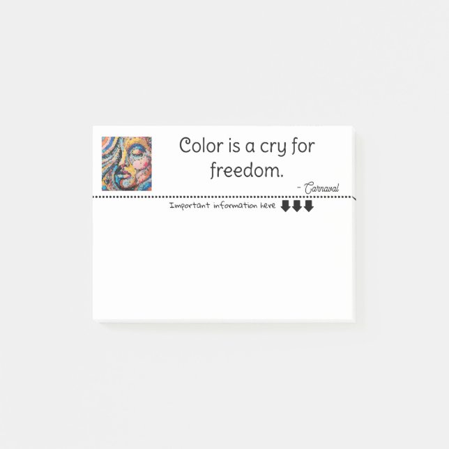 Bloco De Notas Explosão de Pixel Vibrante pintura (Frente)