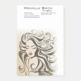 Bloco De Notas Extensões Hair Do Estilo De Cabelo De Onda Chic Se