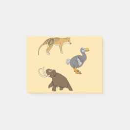 Bloco De Notas Extinct Animals 