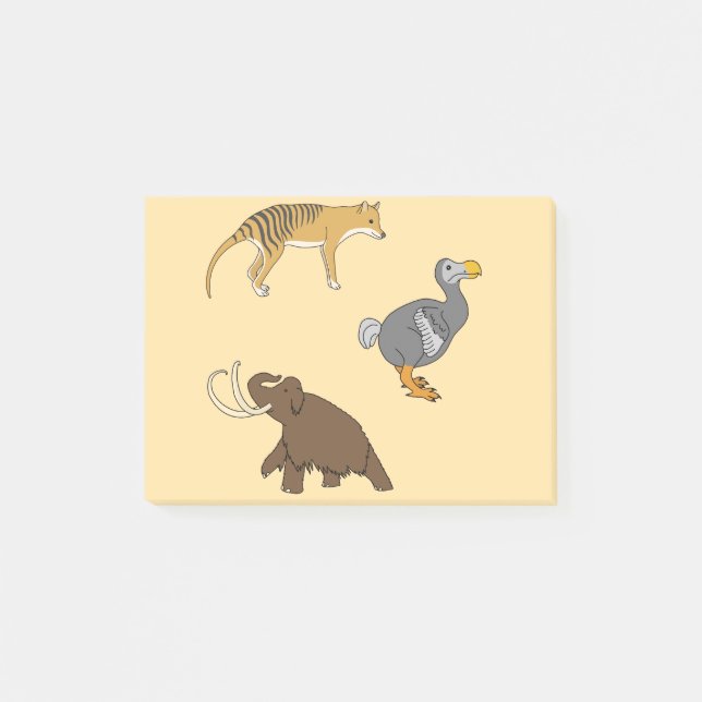 Bloco De Notas Extinct Animals  (Frente)