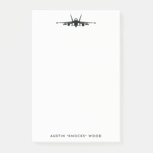 Bloco De Notas FA-18C Hornet Personalizar Posto-Ti Nota
