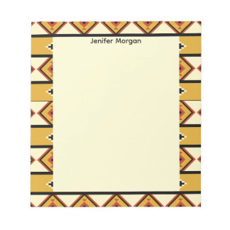 Bloco De Notas Fabrics Border Stylish Patterns Personalized