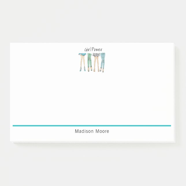 Bloco De Notas Fabuloso "Poder das Meninas" (Frente)