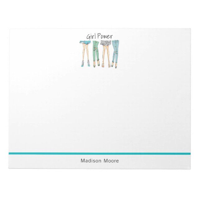 Bloco De Notas Fabuloso "Poder das Meninas" (Frente)