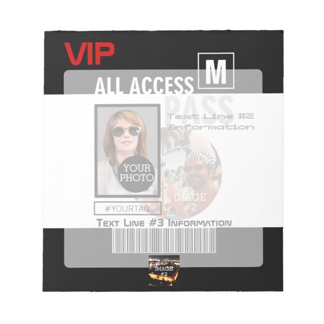 Bloco De Notas Faça seu próprio VIP passar 8 maneiras de personal (Frente)