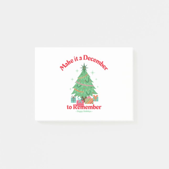 Bloco De Notas Faça um dezembro para lembrar (Frente)