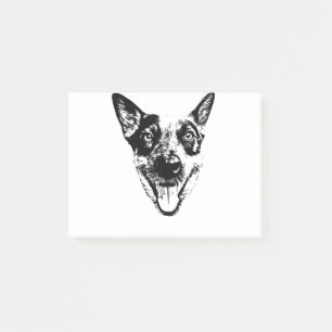 Bloco De Notas Face de Cães de Bovinos Australianos (ACD)