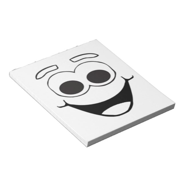 BLOCO DE NOTAS FACE FELIZ (Inclinado)