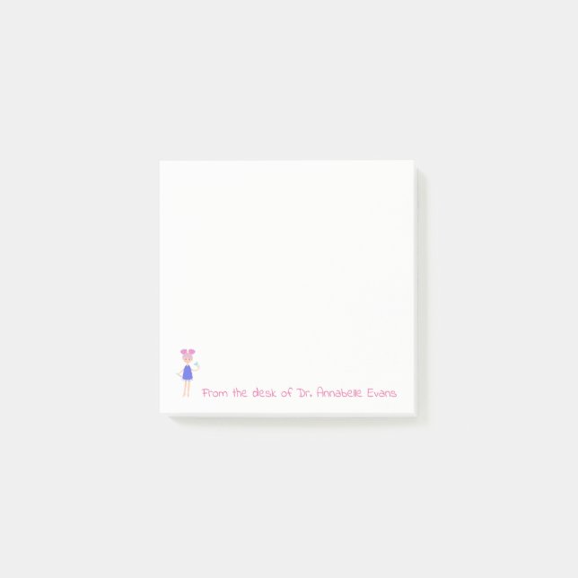 Bloco De Notas Fada de dente (Frente)