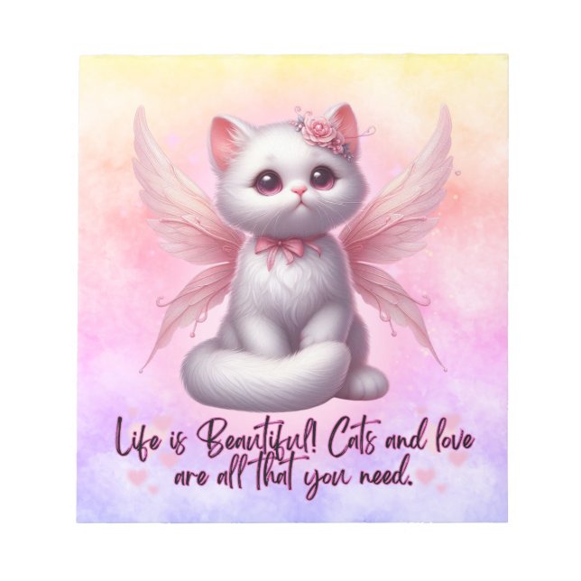 Bloco De Notas Fada Whiskers of Love (Frente)