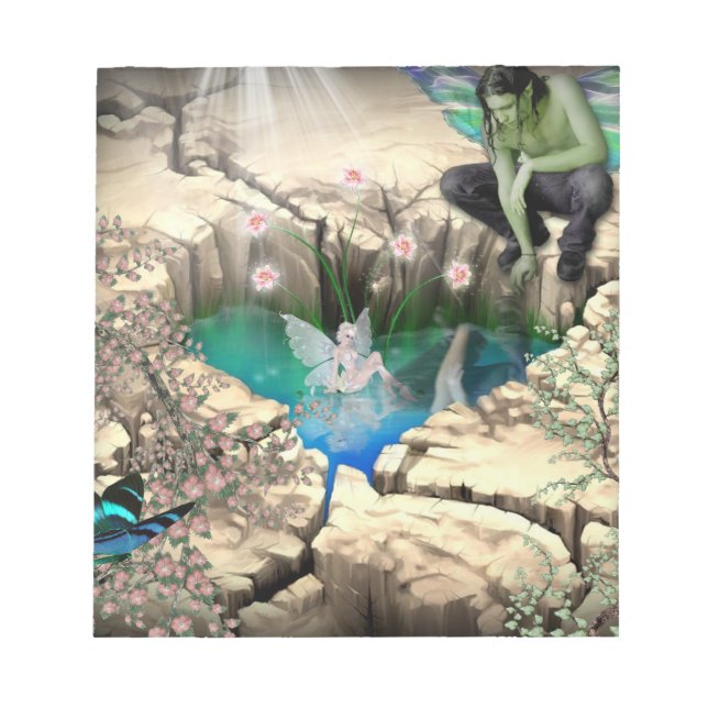 Bloco De Notas Faerie em Elven Pond (Frente)