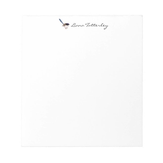 Bloco De Notas Fairy Wren (Frente)