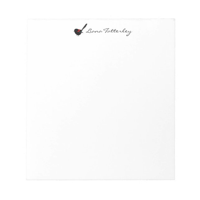 Bloco De Notas Fairy Wren (Frente)