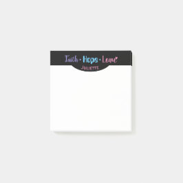 Bloco De Notas Faith Hope Love Heart Inspirational Christian 3x3