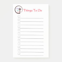 Bloco De Notas Faith Salto Love Cross